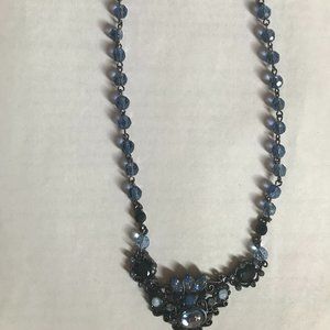 Women's Macy's necklace with blue/purple stones 2028